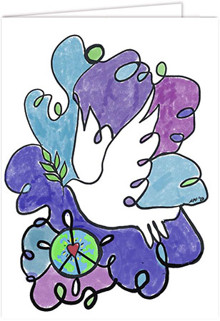 Holiday Greeting Cards from Another Creation by Michele Pulver - World Peace Holiday Greeting Cards from Another Creation by Michele Pulver - World Peace