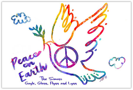 Holiday Greeting Cards from Another Creation by Michele Pulver - Dove of Peace
