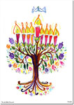 Hanukkah Greeting Cards from Another Creation by Michele Pulver - Tree of Life Menorah