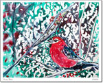 Holiday Greeting Cards by Another Creation by Michele Pulver - Snow Bird