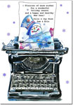 Holiday Greeting Cards from Another Creation by Michele Pulver - Snowman/Typewriter Collection