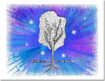 Holiday Greeting Cards by Another Creation by Michele Pulver - Zentangle Winter Evening