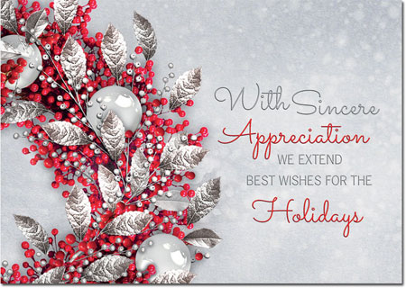 Holiday Greeting Cards by Birchcraft Studios - Lustrous Appreciation