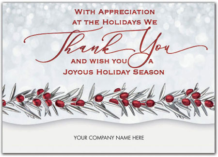 Holiday Greeting Cards by Birchcraft Studios - Full of Thanks