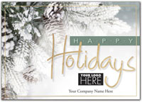 Holiday Greeting Cards by Birchcraft Studios - Evergreen & Gold