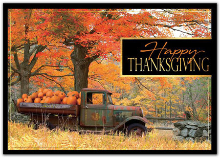 Holiday Greeting Cards by Birchcraft Studios - Pumpkin Pick Up Holiday Greeting Cards by Birchcraft Studios - Pumpkin Pick Up