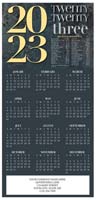 Holiday Greeting Cards with Calendar by Birchcraft Studios - 2023 Bold Year