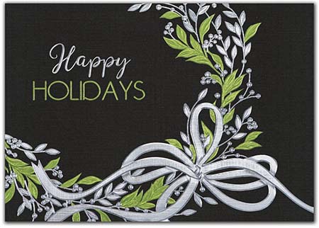 Holiday Greeting Cards by Birchcraft Studios - Sweet Green Wreath