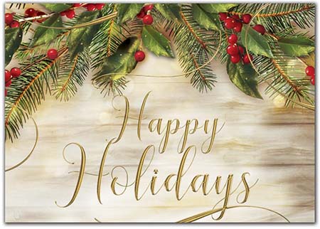Holiday Greeting Cards by Birchcraft Studios - Pine of Gold