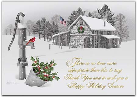 Holiday Greeting Cards by Birchcraft Studios - Serene Thanks