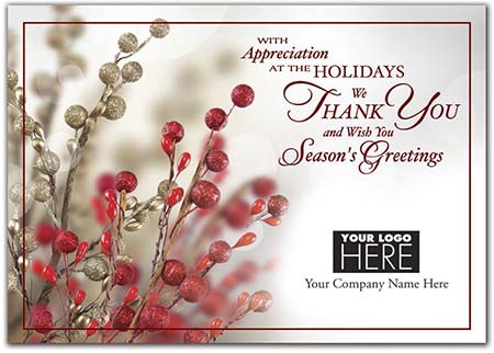 Holiday Greeting Cards by Birchcraft Studios - Tidings of Appreciation