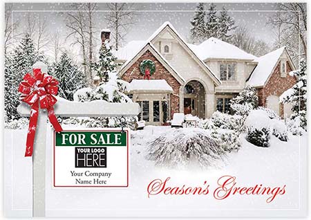 Holiday Greeting Cards by Birchcraft Studios - New Joy Real Estate Holiday Logo Holiday Greeting Cards by Birchcraft Studios - New Joy Real Estate Holiday Logo