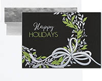 Holiday Greeting Cards by Birchcraft Studios - Sweet Green Wreath