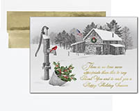 Holiday Greeting Cards by Birchcraft Studios - Serene Thanks