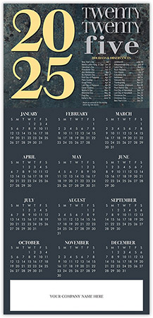 Holiday Greeting Cards with Calendar by Birchcraft Studios - 2024 Bold Year Holiday Greeting Cards with Calendar by Birchcraft Studios - 2024 Bold Year