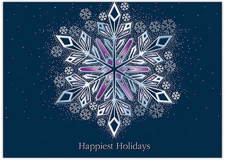 Holiday Greeting Cards by Birchcraft Studios - Flickering Flakes Holiday Greeting Cards by Birchcraft Studios - Flickering Flakes