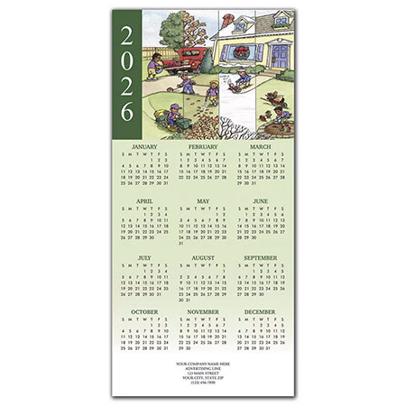 Holiday Greeting Cards with Calendar by Birchcraft Studios - All Year-Round Landscaping Holiday Greeting Cards with Calendar by Birchcraft Studios - All Year-Round Landscaping
