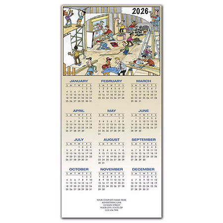 Holiday Greeting Cards with Calendar by Birchcraft Studios - This New House Contractor & Builder Holiday Greeting Cards with Calendar by Birchcraft Studios - This New House Contractor & Builder