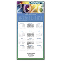 Holiday Greeting Cards with Calendar by Birchcraft Studios - 2026 Bold Year