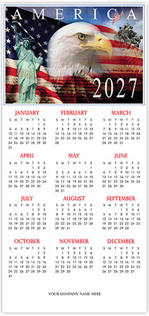 Holiday Greeting Cards with Calendar by Birchcraft Studios - Land of Liberty