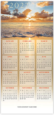 Holiday Greeting Cards with Calendar by Birchcraft Studios - Sea of Tidings