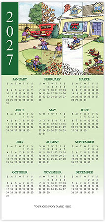 Holiday Greeting Cards with Calendar by Birchcraft Studios - All Year-Round Landscaping