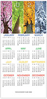 Holiday Greeting Cards with Calendar by Birchcraft Studios - Yearlong Wishes