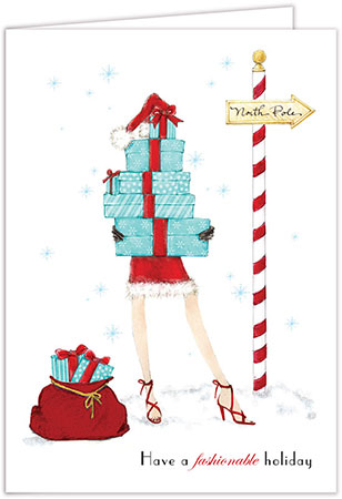Christmas Greeting Cards by Bonnie Marcus - Fashionable Holiday Christmas Greeting Cards by Bonnie Marcus - Fashionable Holiday