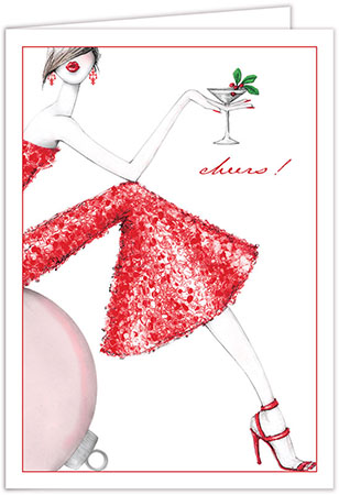 Christmas Greeting Cards by Bonnie Marcus  - Holiday Fashion Girl