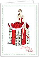 Christmas Greeting Cards by Bonnie Marcus  - Fashion Girl Christmas Box (Brunette)