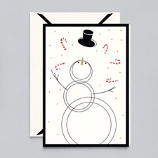 Vera Wang Boxed Holiday Greeting Cards (Black Bordered Snowman) Vera Wang Boxed Holiday Greeting Cards (Black Bordered Snowman)