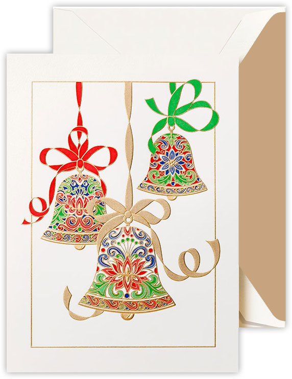 Boxed Holiday Greeting Cards by Crane & Co. (Engraved Elegant Bells