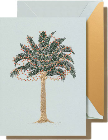 Boxed Holiday Greeting Cards by Crane & Co. (Engraved Twinkling Palms) Boxed Holiday Greeting Cards by Crane & Co. (Engraved Twinkling Palms)