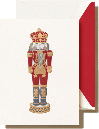 Boxed Holiday Greeting Cards by Crane & Co. (Foil Embossed Nutcracker) Boxed Holiday Greeting Cards by Crane & Co. (Foil Embossed Nutcracker)