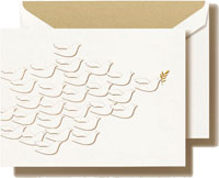 Boxed Holiday Greeting Cards by Crane & Co. (Engraved Flock of Doves)