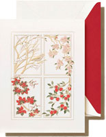 Boxed Holiday Greeting Cards by Crane & Co. (Engraved Four Seasons)