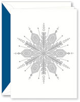 Boxed Hanukkah Greeting Cards by Crane & Co. (Engraved Silver Snowflake)