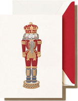 Boxed Holiday Greeting Cards by Crane & Co. (Foil Embossed Nutcracker)