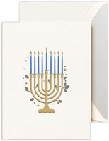 Boxed Hanukkah Greeting Cards by Crane & Co. (Hanukkah Menorah)