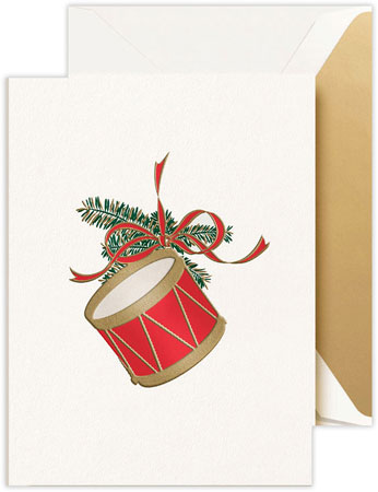 Boxed Holiday Greeting Cards by Crane & Co. (Engraved Drum Ornament) Boxed Holiday Greeting Cards by Crane & Co. (Engraved Drum Ornament)