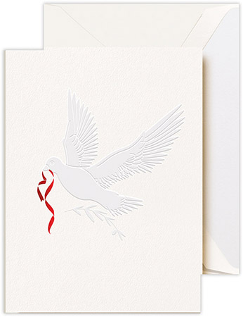 Boxed Holiday Greeting Cards by Crane & Co. (Blind Embossed Peace on Earth Dove) Boxed Holiday Greeting Cards by Crane & Co. (Blind Embossed Peace on Earth Dove)