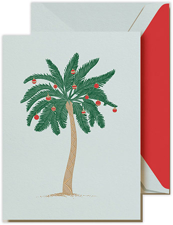 Boxed Holiday Greeting Cards by Crane & Co. (Engraved Trimmed Palm Tree) Boxed Holiday Greeting Cards by Crane & Co. (Engraved Trimmed Palm Tree)