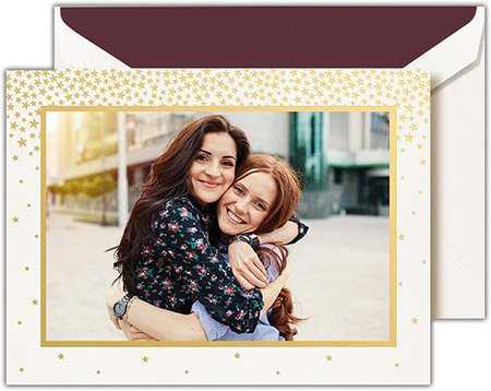Boxed Holiday Photo Mount Cards by Crane & Co. (Foil Stardust) Boxed Holiday Photo Mount Cards by Crane & Co. (Foil Stardust)