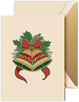 Boxed Holiday Greeting Cards by Crane & Co. (Engraved Christmas Bells)