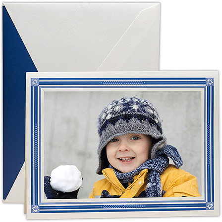 Boxed Hanukkah Photo Mount Cards by Crane & Co. (Classic Hanukkah)
