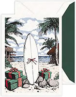 Boxed Holiday Greeting Cards by Crane & Co. (Engraved Coastal Holiday)