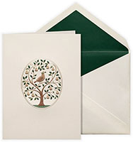 Boxed Holiday Greeting Cards by Crane & Co. (Engraved Partridge in Pear Tree)