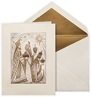 Boxed Holiday Greeting Cards by Crane & Co. (Engraved Three Kings)
