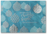 Holiday Greeting Cards by Carlson Craft - Geometric Ornaments