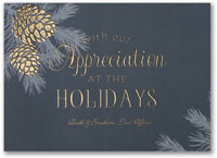 Holiday Greeting Cards by Carlson Craft - Pinecone Appreciation